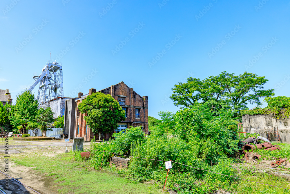 Fototapeta premium 夏の万田坑 熊本県荒尾市 Manda pit in summer. Kumamoto-ken Arao city.