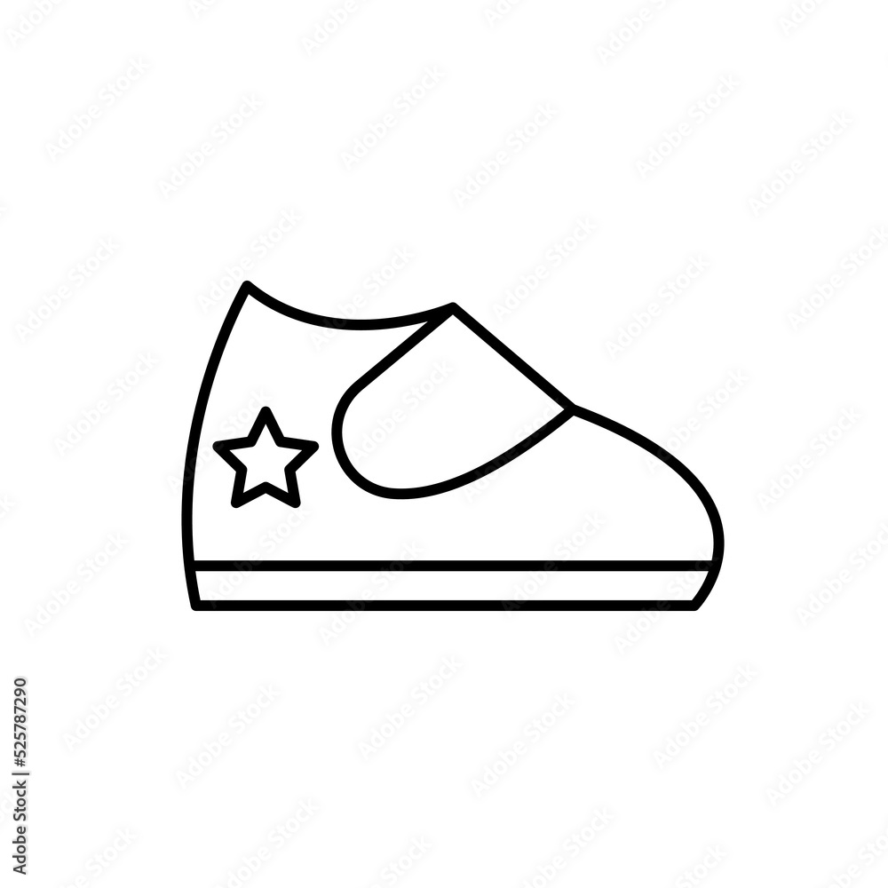 Baby shoes with a star outline vector icon. EPS 10. Little newborn boots symbol. Children sneakers.. Kids shoe on white. Isolated booties line sign.. For app, banner, web, design, dev, ui, ux, print. Baby shoes with a star outline vector icon. EPS 10. Little newborn boots symbol. Children sneakers.. Kids shoe on white. Isolated booties line sign.. For app, banner, web, design, dev, ui, ux, print.