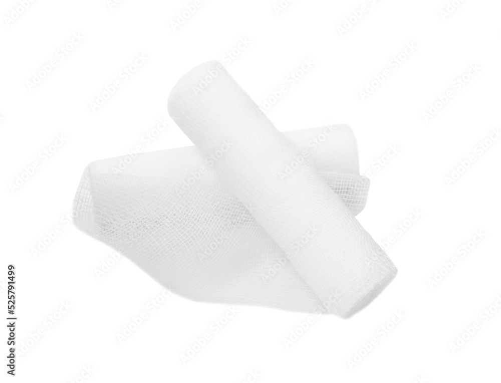Medical gauze bandage rolls on white background Medical gauze bandage rolls on white background