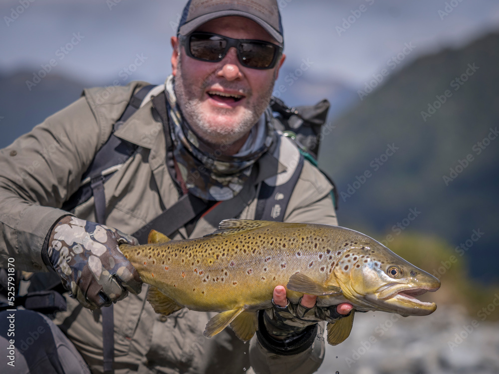 Obraz premium Fly fishing.