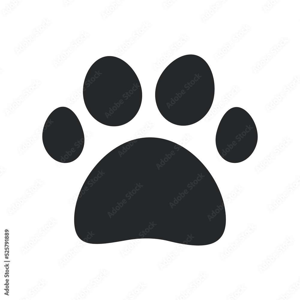 Dog and cat paw prints. A collection of dog footprints with claws. vector illustration. Dog and cat paw prints. A collection of dog footprints with claws. vector illustration.