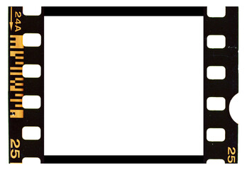 35mm analog film strip frame isolated png 