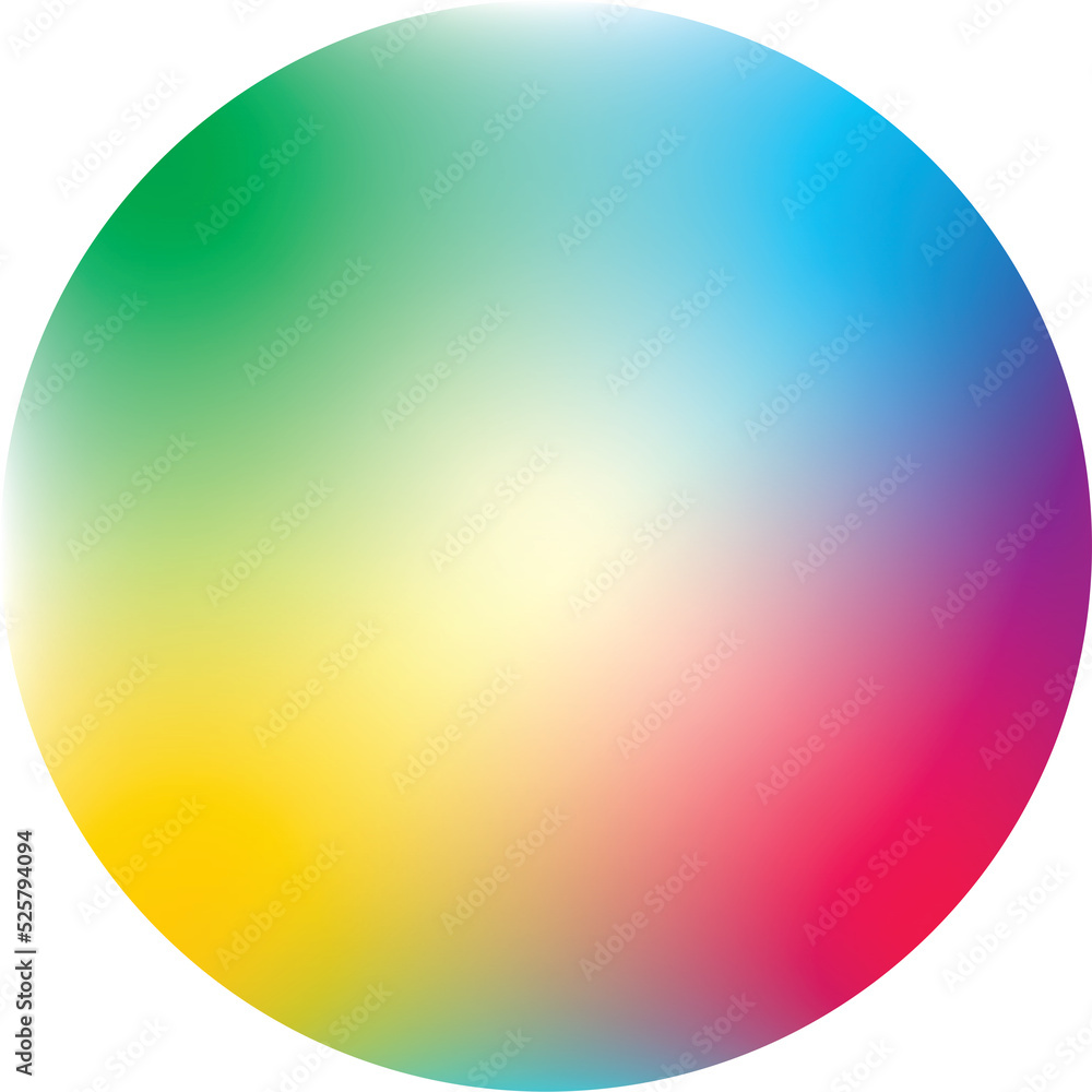 Round soft color gradient image