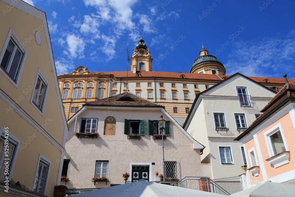 Obraz premium Melk Abbey, Austria. Landmarks of Austria.