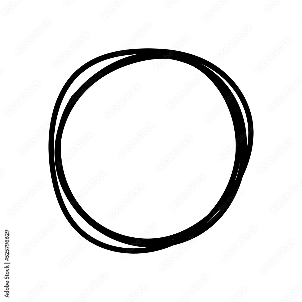 Scribble circle sketch line text frame isolated on white background. Scribble circle sketch line text frame isolated on white background.