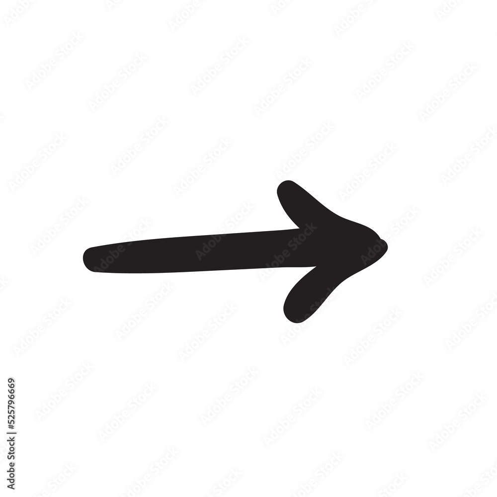 Free hand drawn line drawing arrow set design isolated on white background Free hand drawn line drawing arrow set design isolated on white background