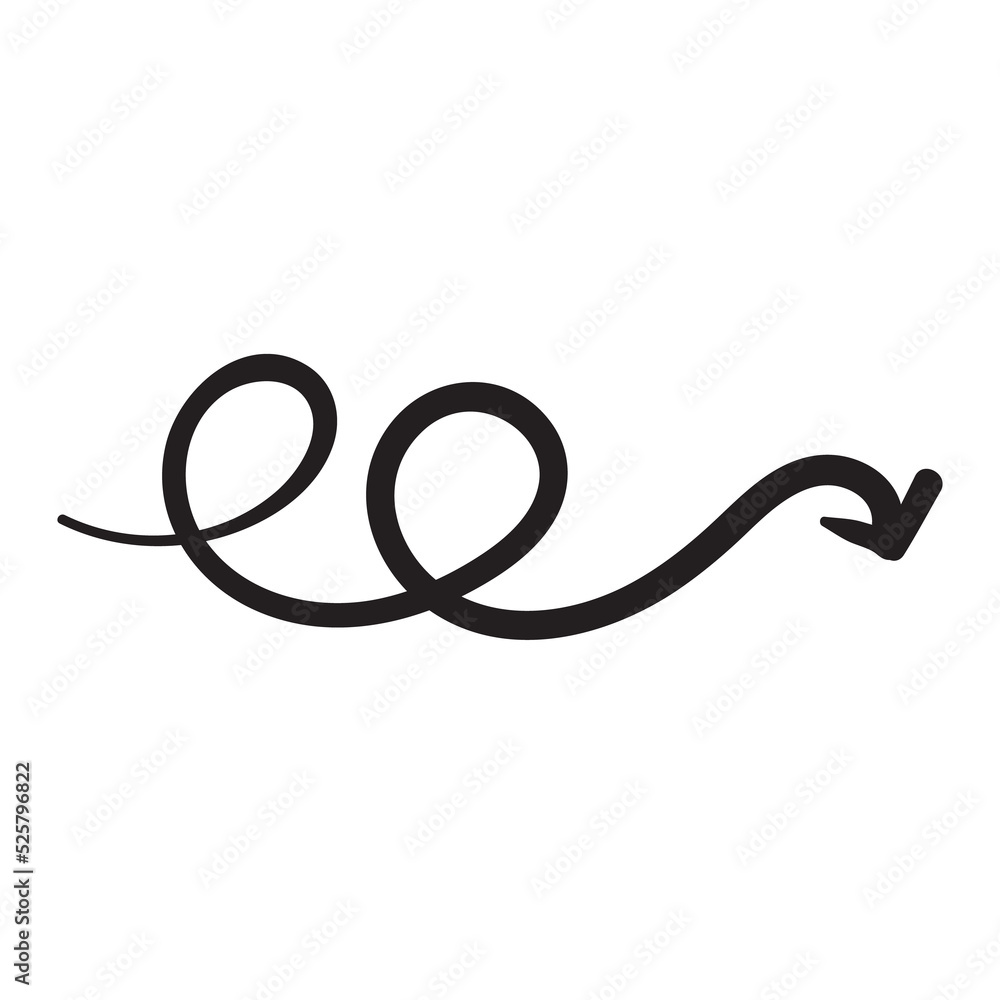 Free hand drawn line drawing arrow set design isolated on white background Free hand drawn line drawing arrow set design isolated on white background