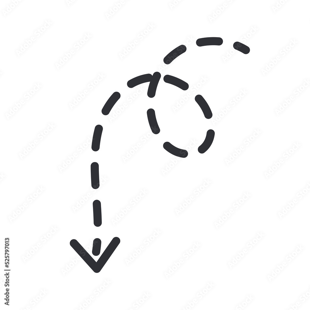 Free hand drawn line drawing arrow set design isolated on white background Free hand drawn line drawing arrow set design isolated on white background