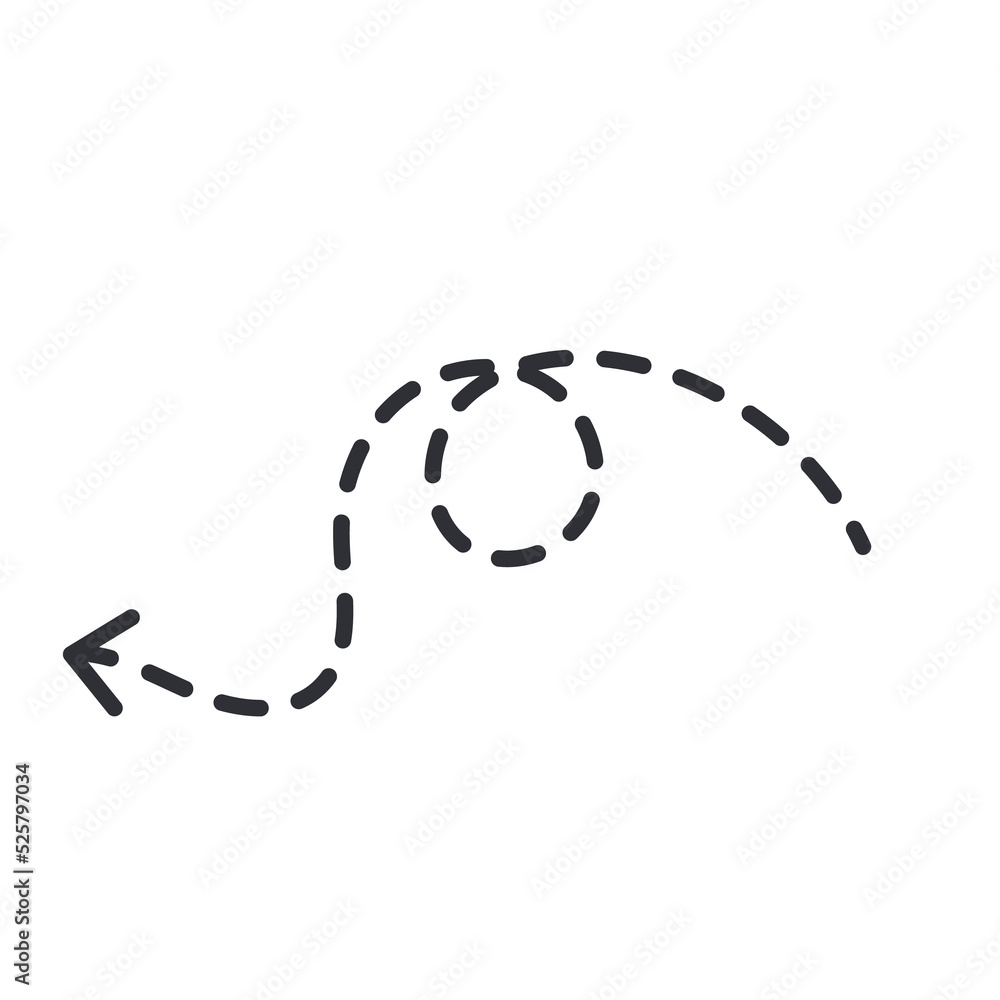 Fototapeta premium Free hand drawn line drawing arrow set design isolated on white background