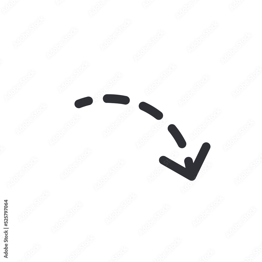 Free hand drawn line drawing arrow set design isolated on white background Free hand drawn line drawing arrow set design isolated on white background
