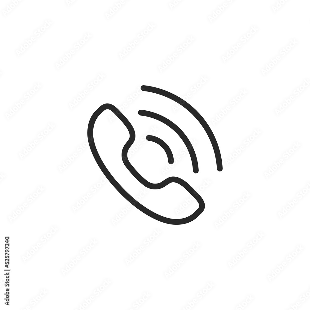 Contact icon. Mobile phone icon making a loud sound 24 hours a day Service concept Anytime Contact icon. Mobile phone icon making a loud sound 24 hours a day Service concept Anytime