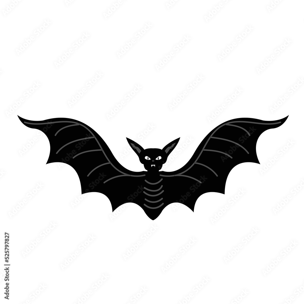 Black bats silhouette vector Black bats silhouette vector