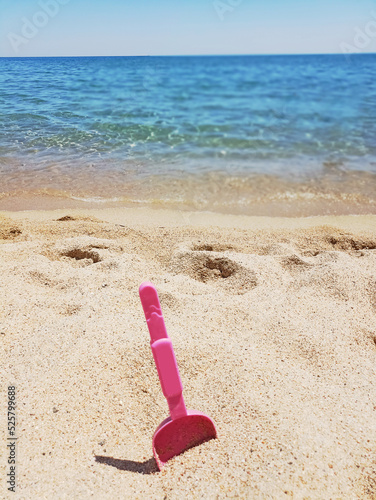 Wallpaper Mural Crystal clear sea of ​​the gulf of orosei sardinia with beach games Torontodigital.ca
