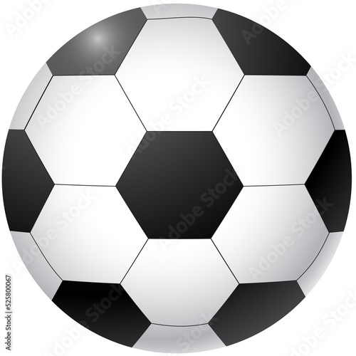 soccer ball isolated on white