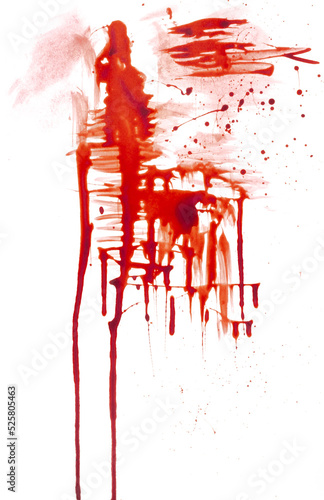 Blood Splatter Smear Stain Overlay Texture
