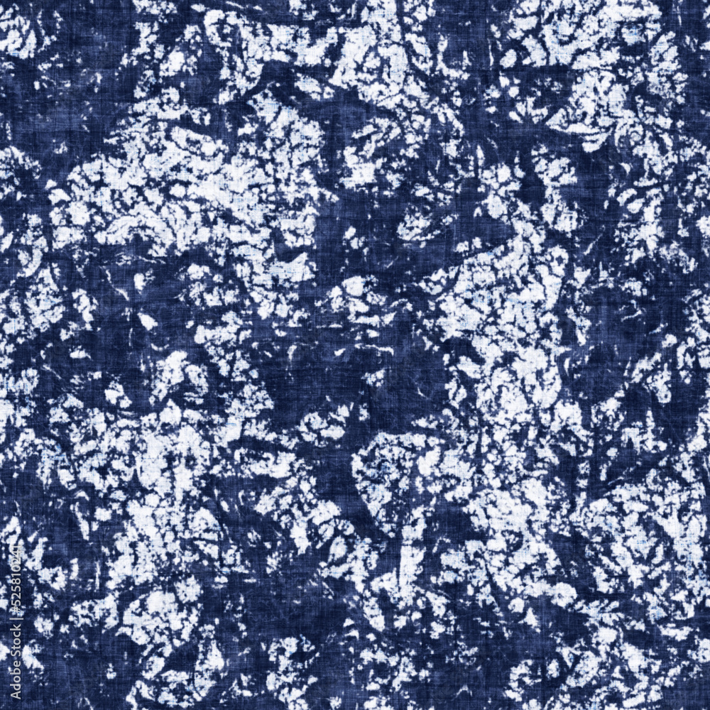 Indigo Tie-Dyed Effect Textured Pattern Indigo Tie-Dyed Effect Textured Pattern