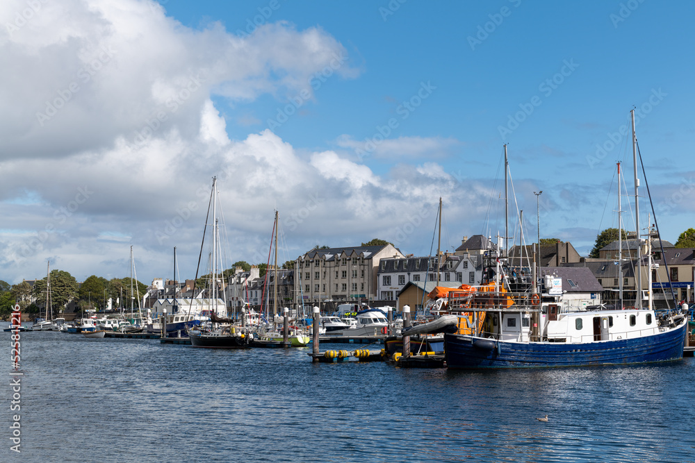 18 August 2022. Stornoway, Isle of Lewis, Scotland. This is the marina area of Stornoway Harbour