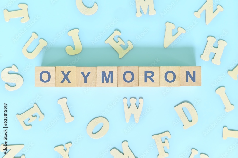 Oxymoron figure of speech concept in English grammar class lesson ...
