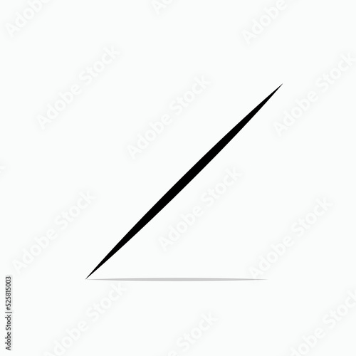 Toothpick icon. Symbol of Cleaning Between Teeth After Meal - Vector.