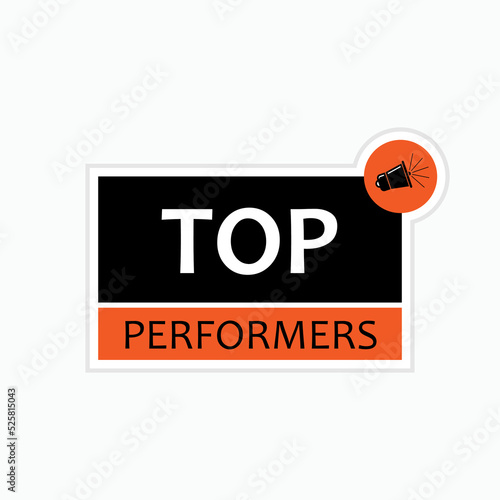 Top Performer Icon. Best Performance Symbol - Vector.