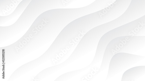 Abstract white and light gray wave modern soft luxury texture with smooth and clean vector background