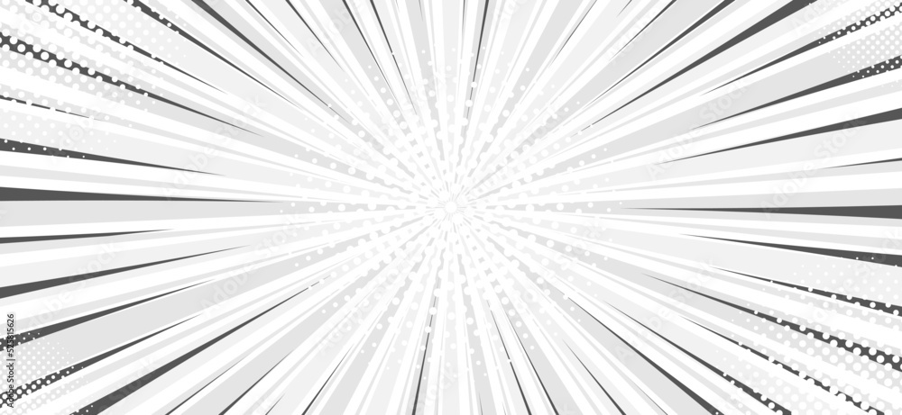 Obraz premium 太陽光 抽象 白 黒 コミック 背景