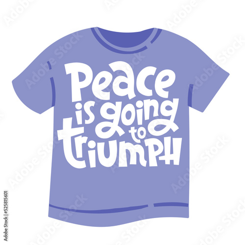Peace vector lettering