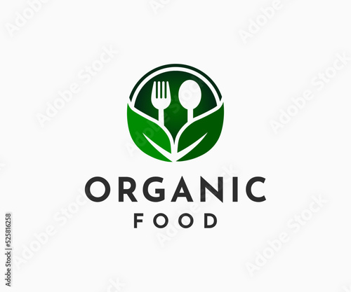 Organic Healthy Food Logo. Organic Food Logo Template