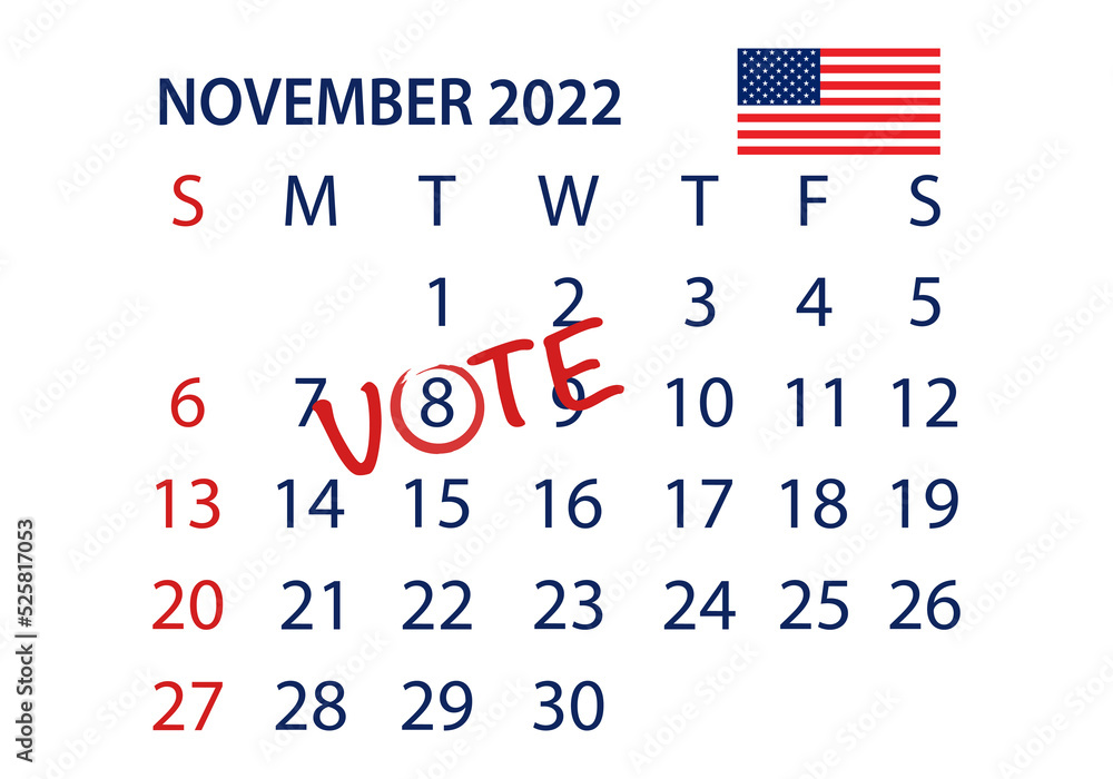 Obraz premium Election Vote 2022 USA