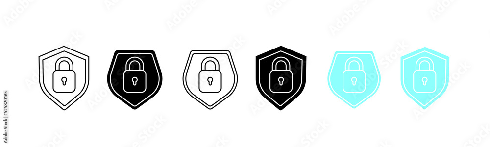 secure, privacy and private icon. Flat security symbol for web. secure, privacy and private icon. Flat security symbol for web.