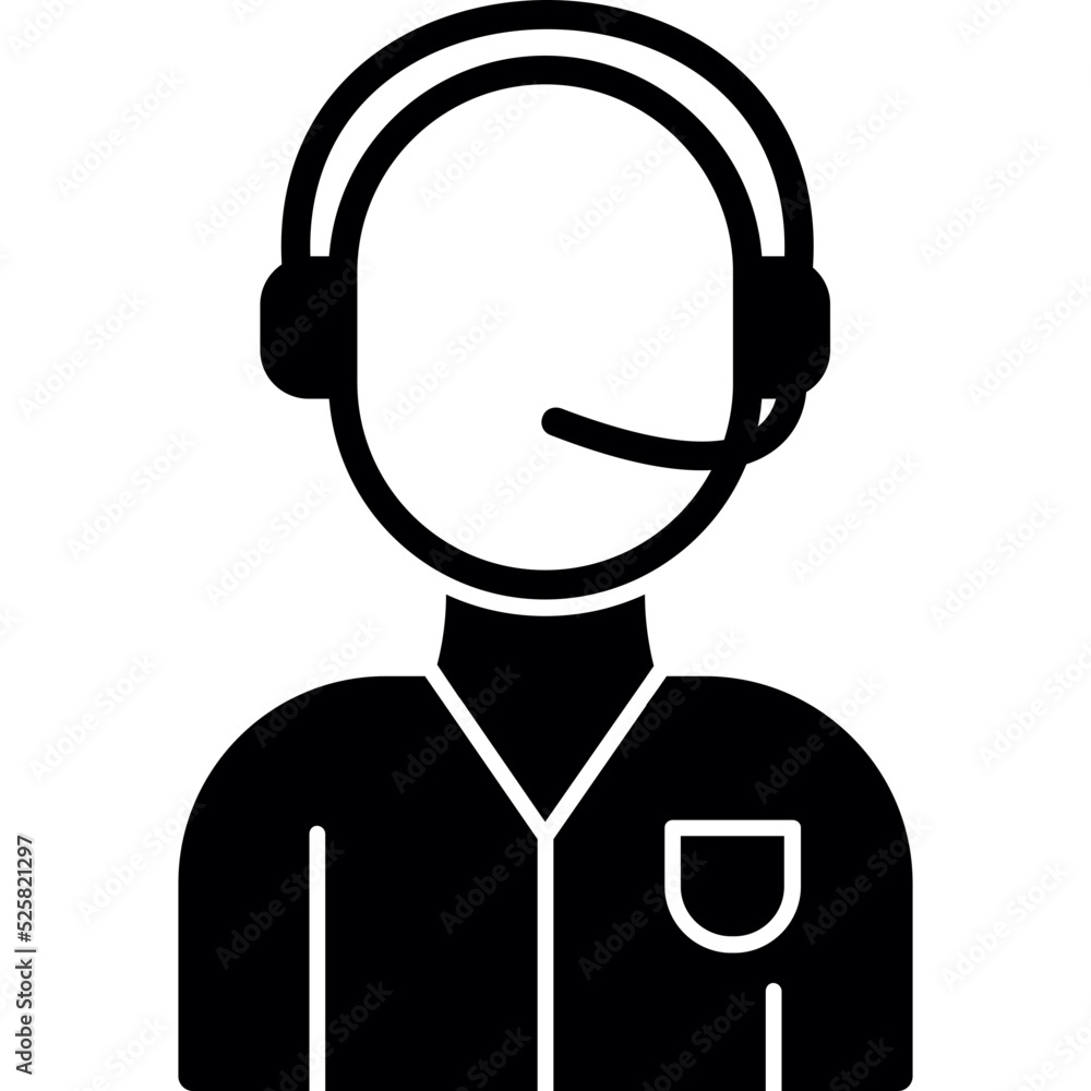 Customer Service Agent Icon Customer Service Agent Icon
