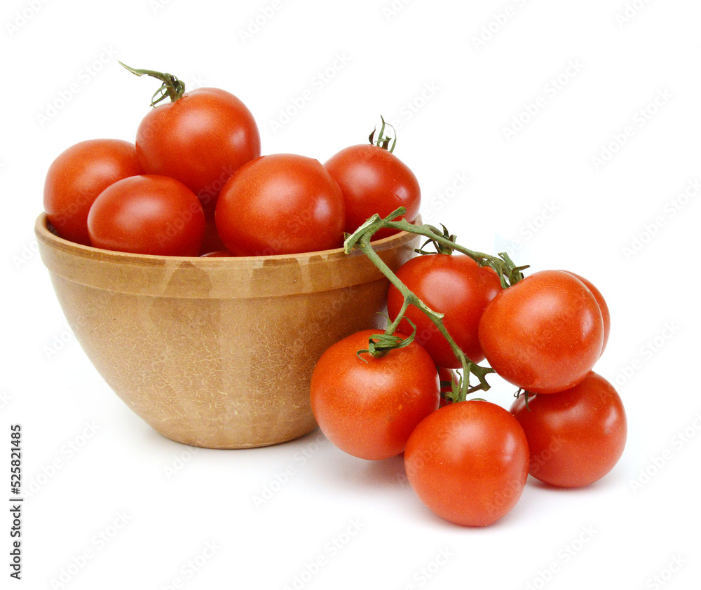 Ripe tomatoes isolated on white background Ripe tomatoes isolated on white background
