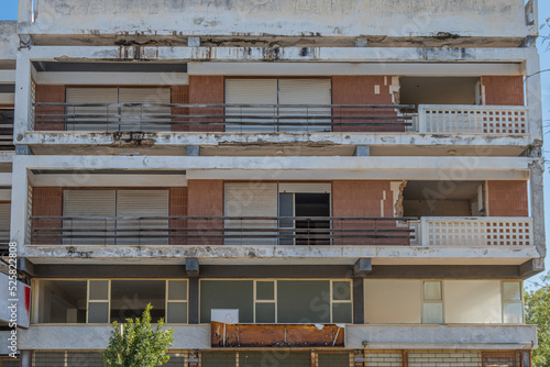 The abandoned city, ghost town, Varosha in Famagusta, North Cyprus. The local name is 