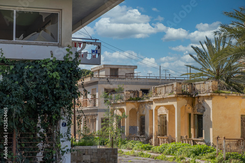 The abandoned city, ghost town, Varosha in Famagusta, North Cyprus. The local name is 