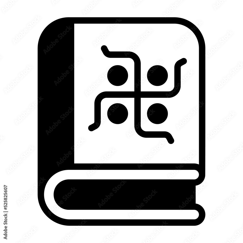 diwali book vector icon. Hindu festival, Hindu celebration icon, diwali book vector icon. Hindu festival, Hindu celebration icon,