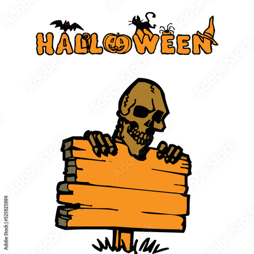 Halloween signboard