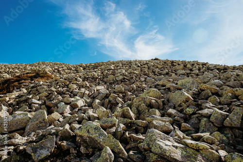 Rocks in mountains. Rocks and sky. Stones. © Andrzej