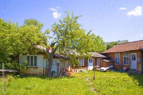 Old houses in Kosiv, Ukraine