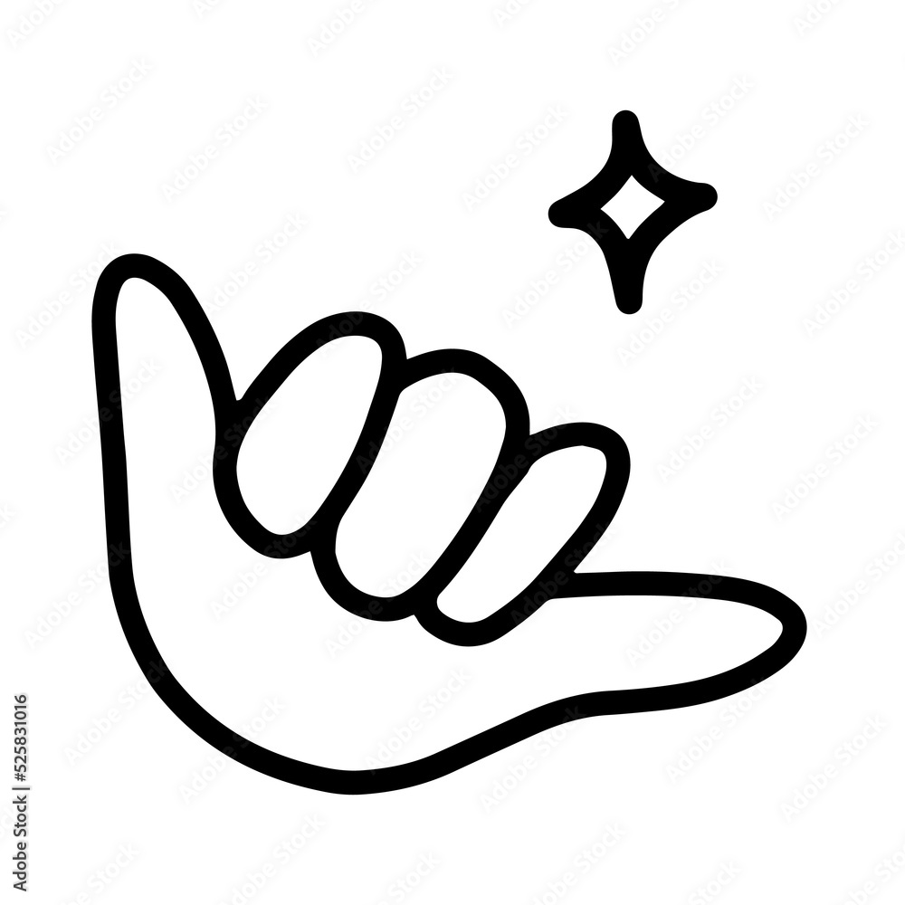 hand gestures in cute hand drawn style hand gestures in cute hand drawn style