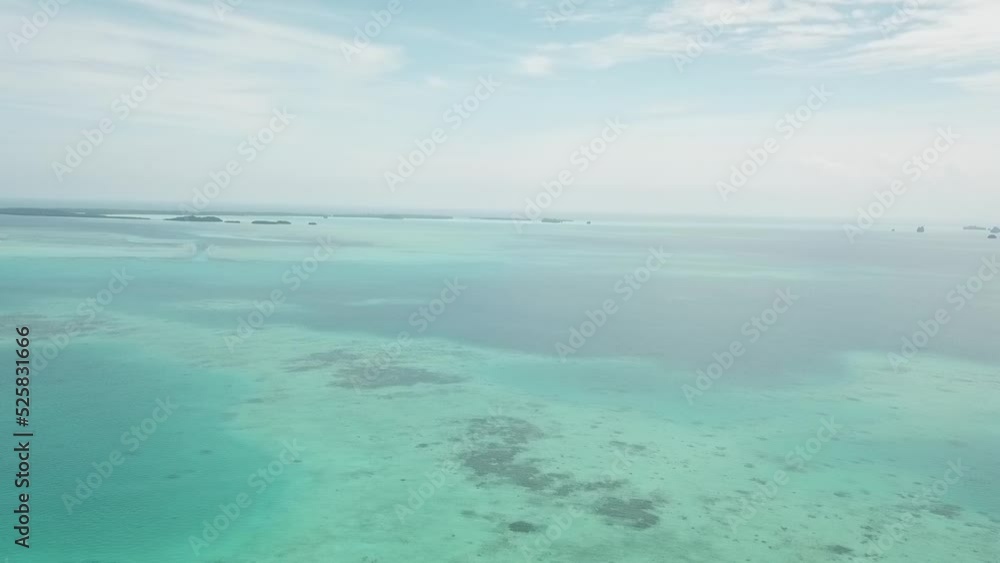 Pristine blue ocean, rock islands in Palau Pristine blue ocean, rock islands in Palau