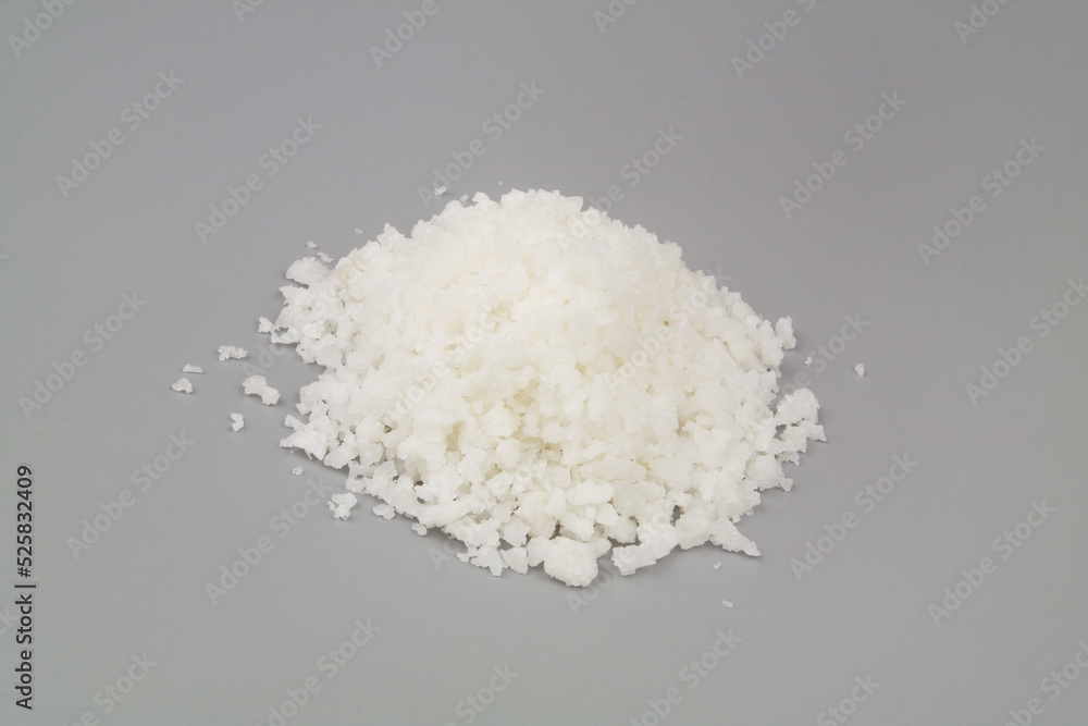 Heap of salt on gray background Heap of salt on gray background