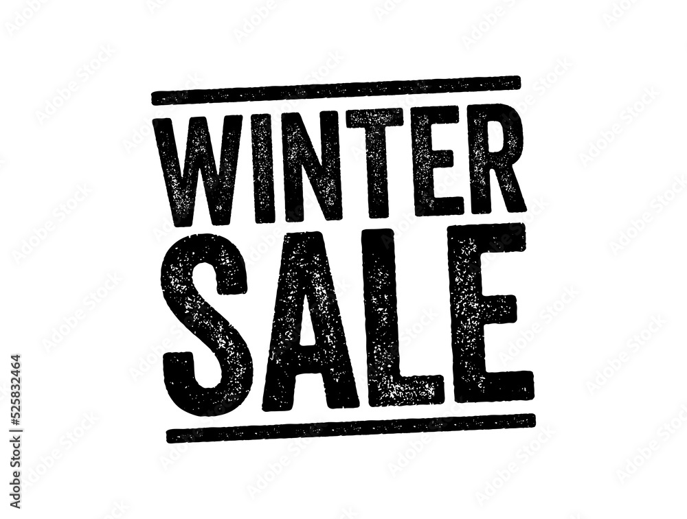 Fototapeta premium WINTER SALE tag banner stamp, business concept background