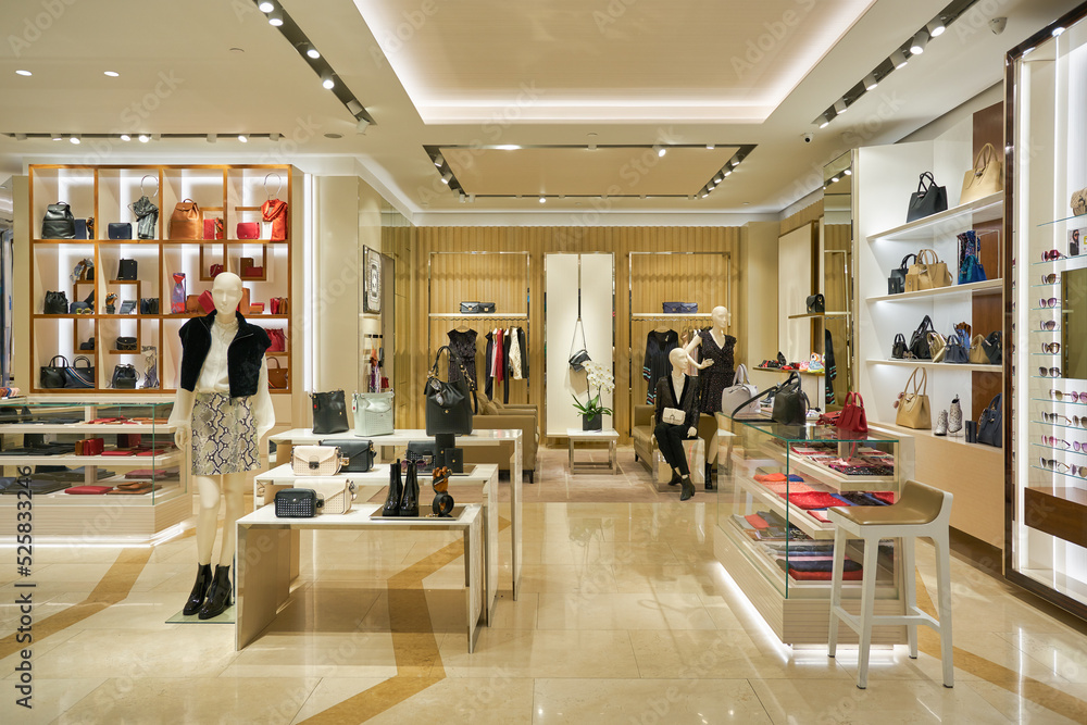 SINGAPORE - CIRCA JANUARY, 2020: interior shot of Longchamp store in ...