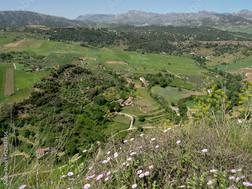 View of the countryside from Ronda Spain