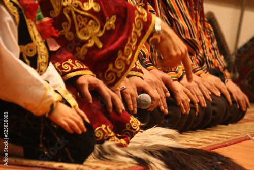 Men in folkloric clothes in Konya Akşehir