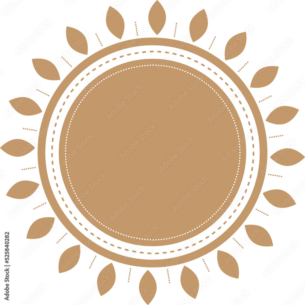 Drawn circle label design png transparent modern file, tag round