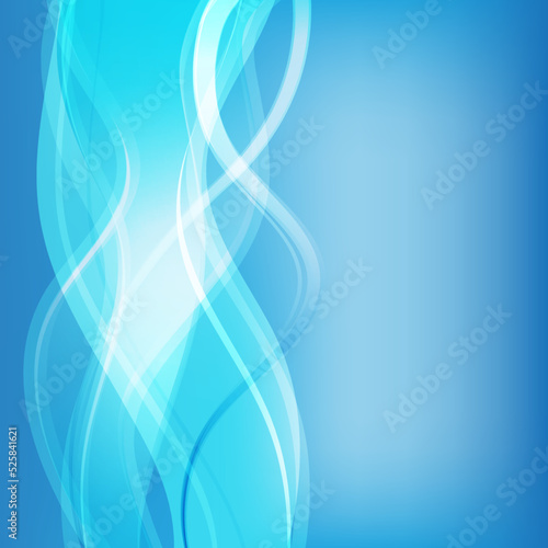 Bright wavy abstract background. Vector design