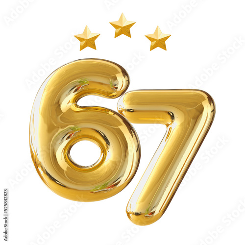 67 years anniversary gold