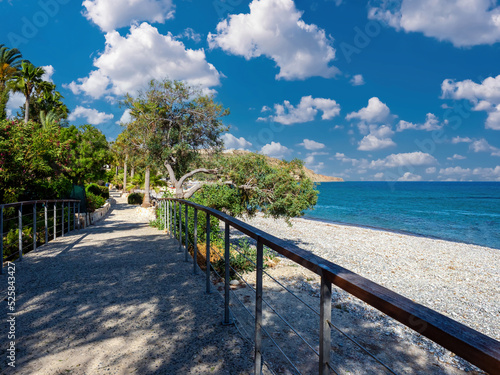 Island of Cyprus. Walkway n...