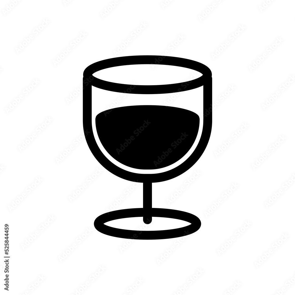 glass cup icon vector illustration logo template for many purpose. Isolated on white background. glass cup icon vector illustration logo template for many purpose. Isolated on white background.